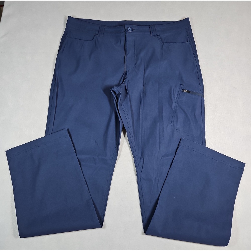 Eddie Bauer Womens Blue Nylon Blend Outdoor Hiking Pants Size 14